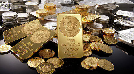Золото упало в цене на биржевых торгах