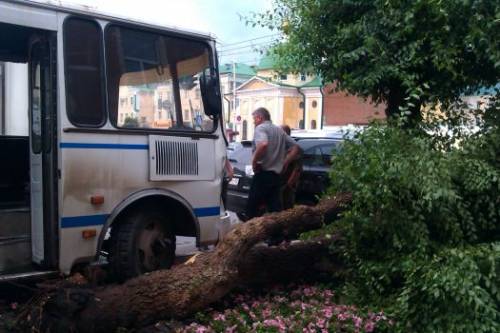 В Ярославле маршрутный автобус попал в ДТП, пострадали 7 человек