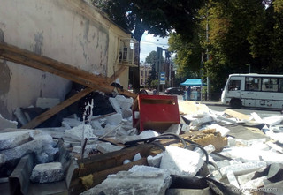 Демонтаж остатков магазина на Красной площади завершен